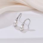 Lunar Tide 8-9mm AAA drop pearl earrings