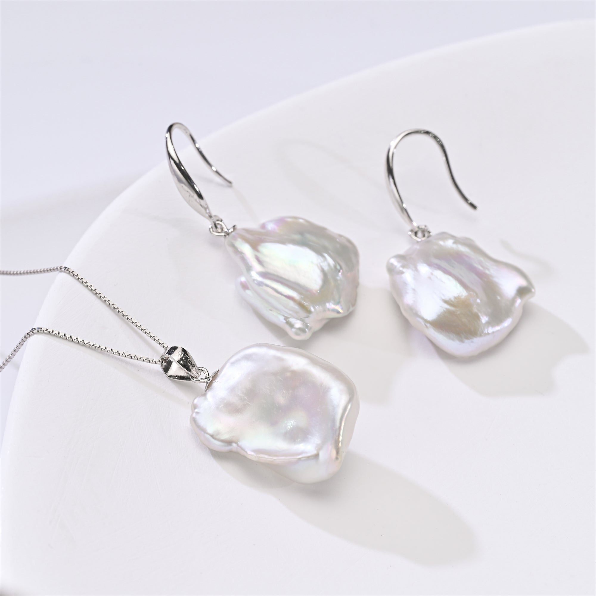 Perlore Keshi Freshwater Pearl Set | 13-15mm AAA Grade