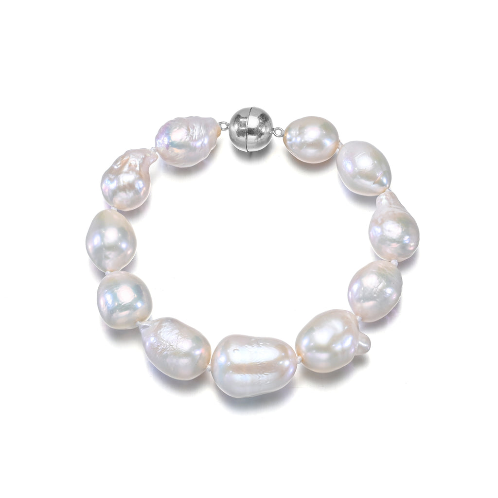 Perlore Lustrous Baroque: Large AA Freshwater Pearl Statement Bracelet