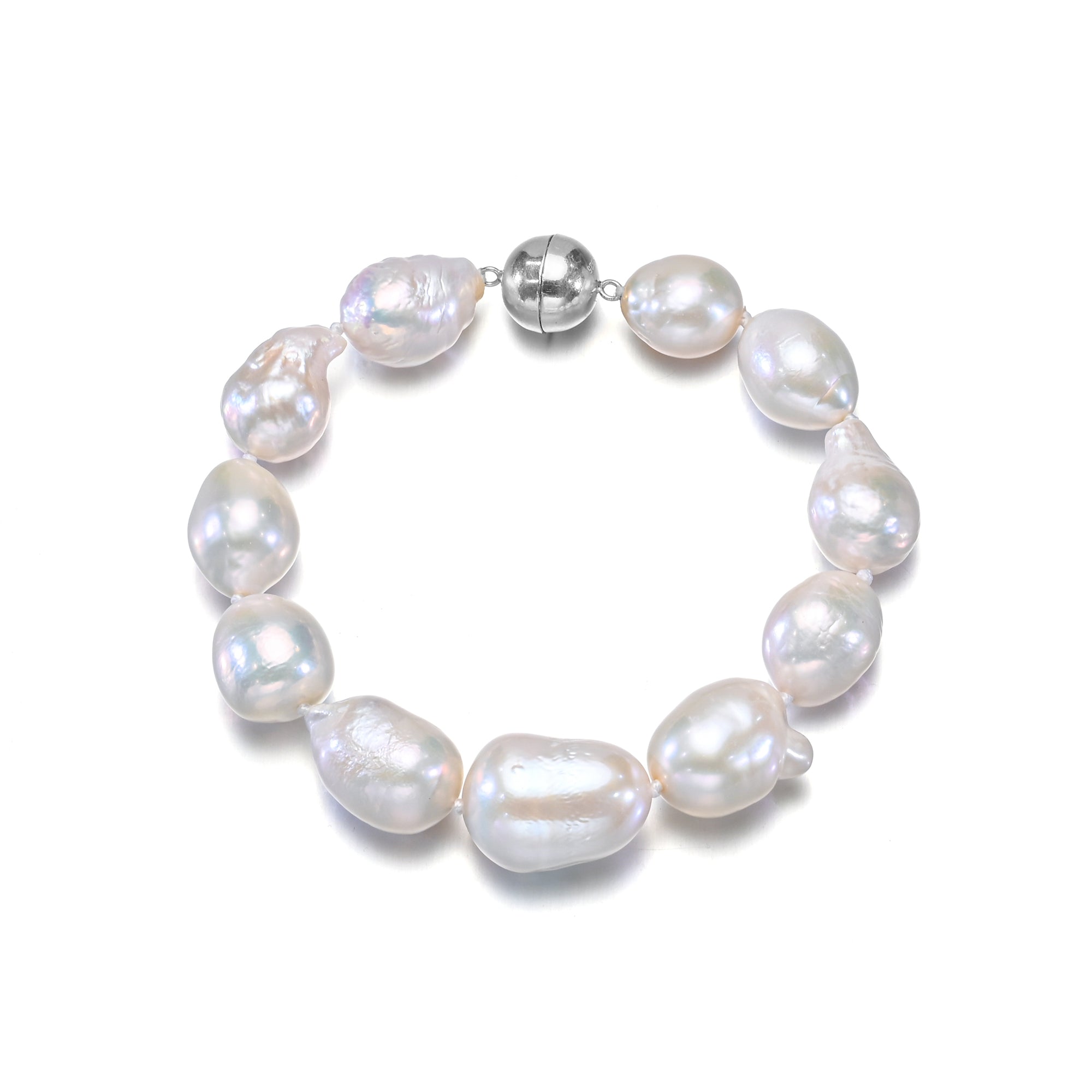 Perlore Lustrous Baroque: Large AA Freshwater Pearl Statement Bracelet
