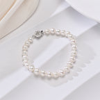Perlore 7-8mm AA Near-Round Freshwater Pearl Bracelet