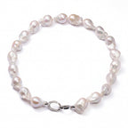 Perlore Large Freshwater Baroque Pearl Statement Necklace