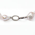 Perlore Large Freshwater Baroque Pearl Statement Necklace