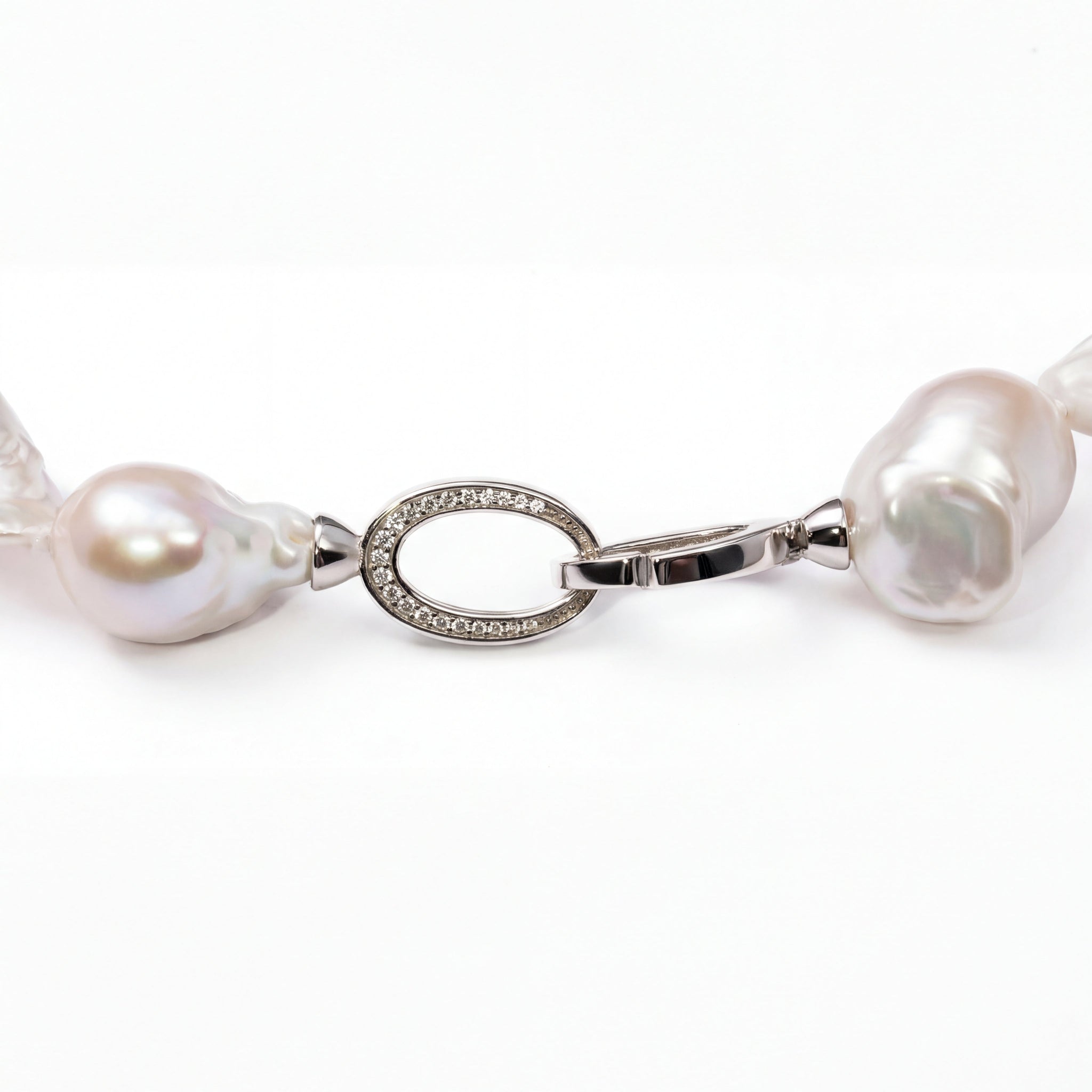 Perlore Large Freshwater Baroque Pearl Statement Necklace