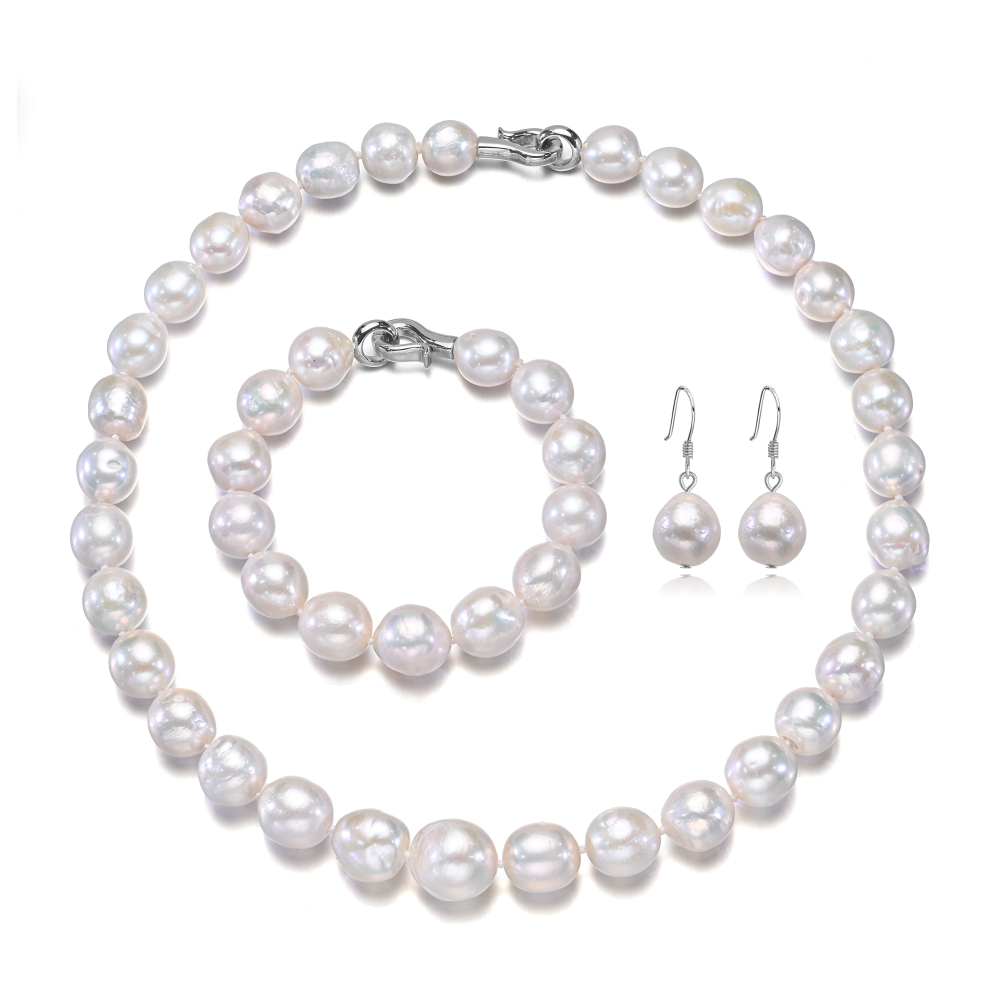 Perlore Baroque Freshwater Pearl Set | 11-13mm AA Grade