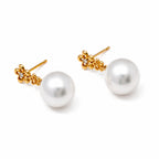 Perlore 18K Gold Twin Blossom Pearl Drops