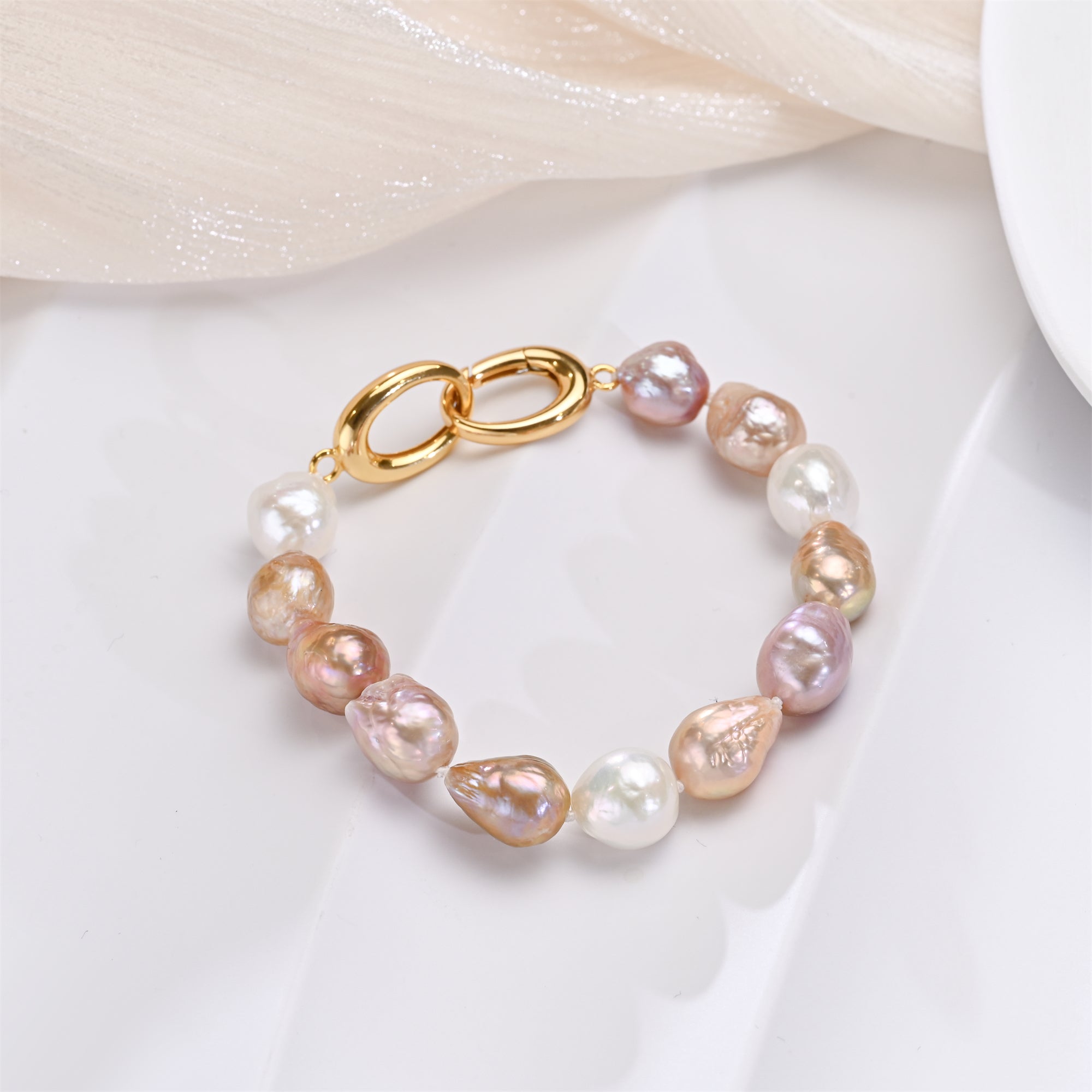 Perlore The Multi-Color "Sunset" Baroque Bracelet