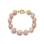 Perlore 11mm AA+ Baroque Pearl Bracelet with Sterling Silver Hardware