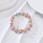 Perlore 11mm AA+ Baroque Pearl Bracelet with Sterling Silver Clasp