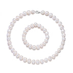Perlore Classic 11-12mm Off-Round Freshwater Pearl Set