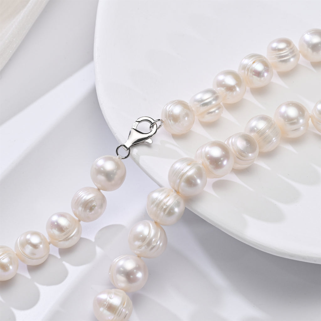 Perlore Classic 11-12mm Off-Round Freshwater Pearl Set