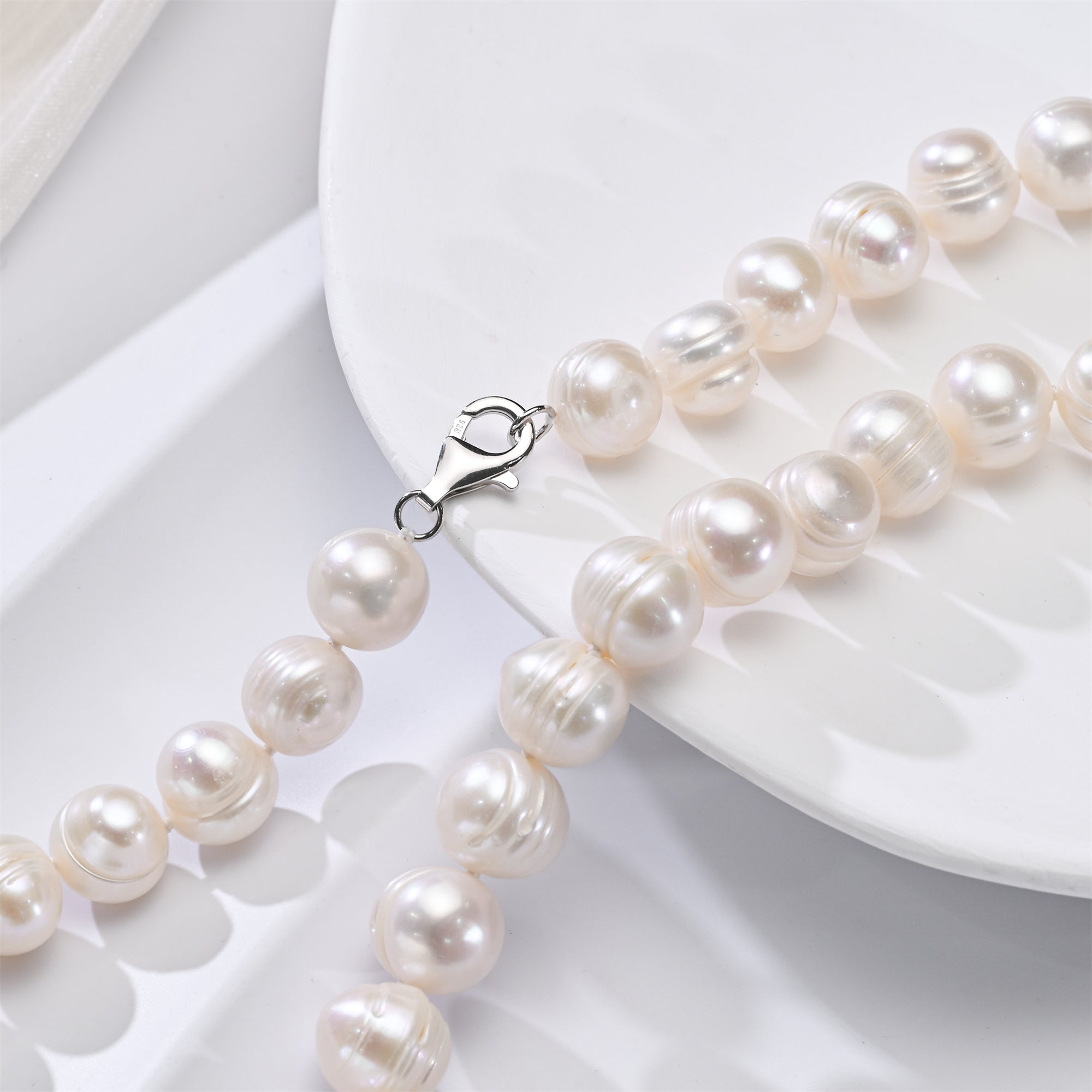 Perlore Classic 11-12mm Off-Round Freshwater Pearl Set