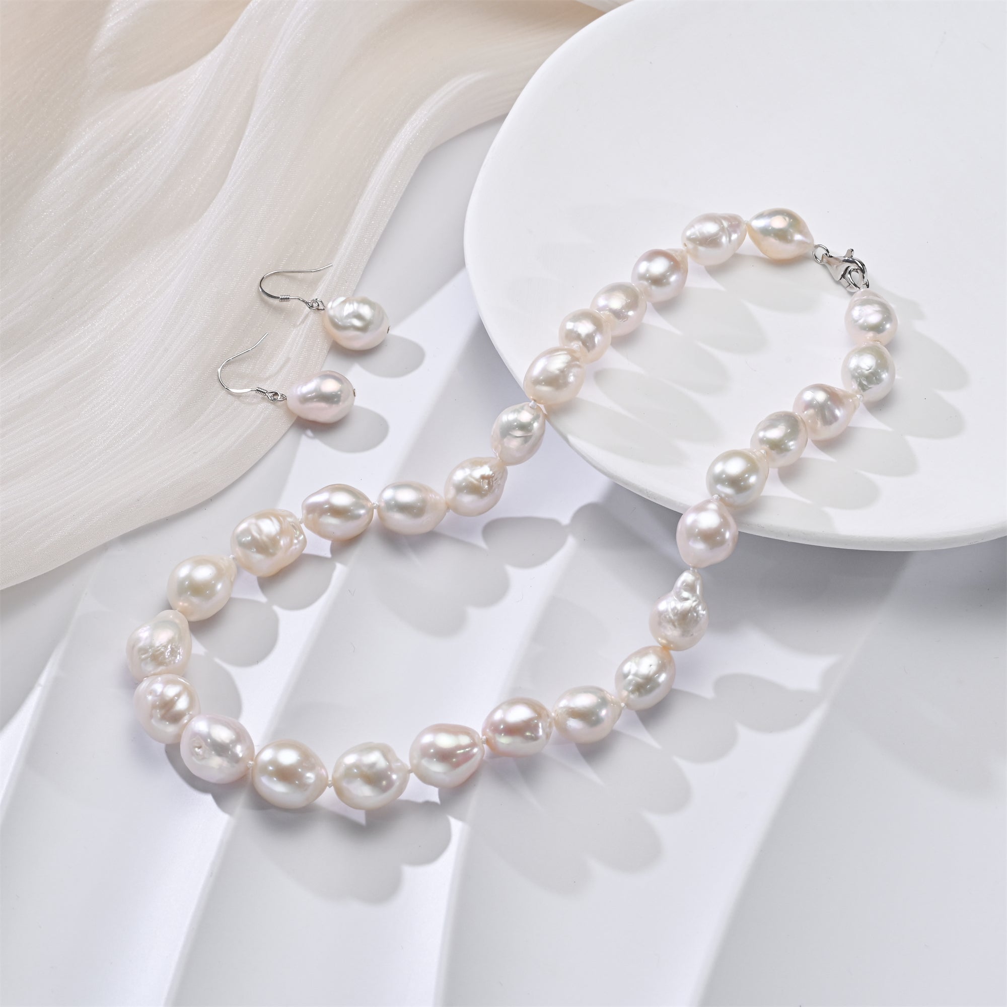 Perlore Edison Baroque Pearl Jewellery Set | 11-13mm AA Grade
