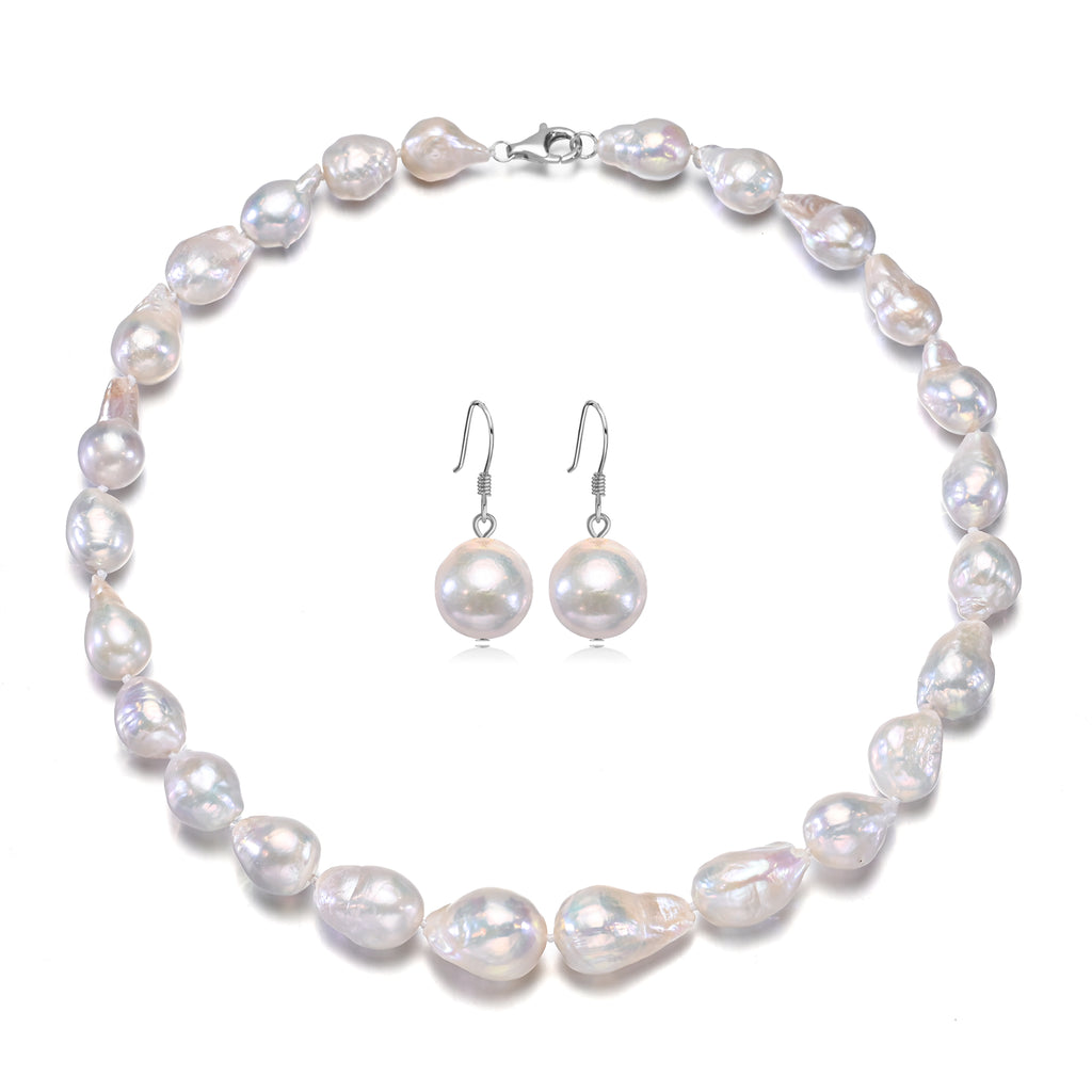 Perlore Edison Baroque Pearl Jewellery Set | 11-13mm AA Grade