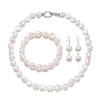 Perlore Lustrous 10mm Baroque Freshwater Pearl Set | AA Grade