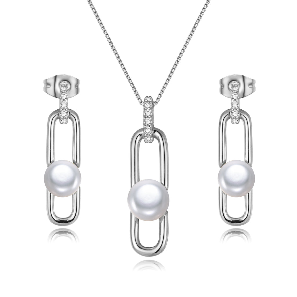 Perlore  Gemini said Elegant 6mm & 7mm Button Pearl Set | AAA Grade