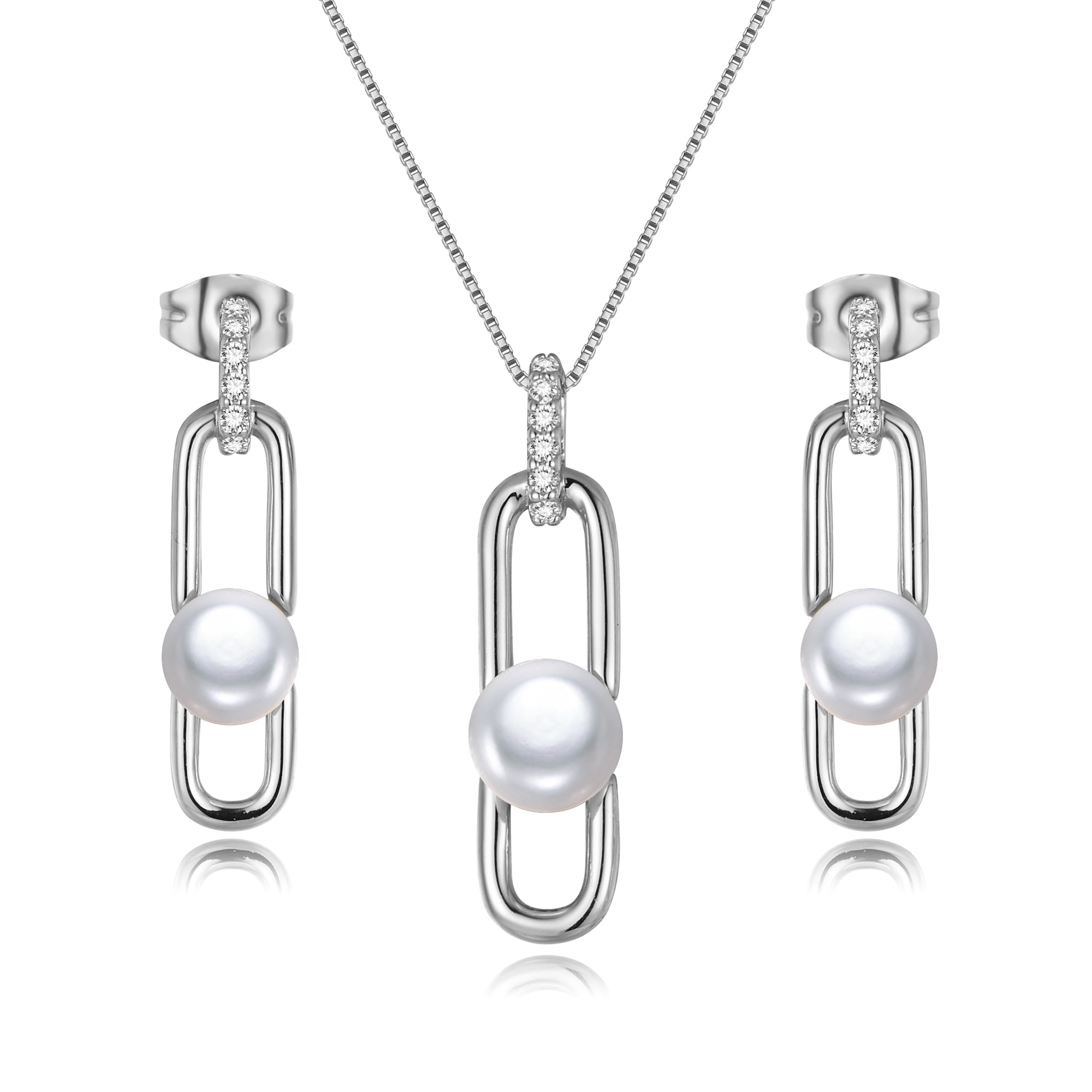 Perlore  Gemini said Elegant 6mm & 7mm Button Pearl Set | AAA Grade