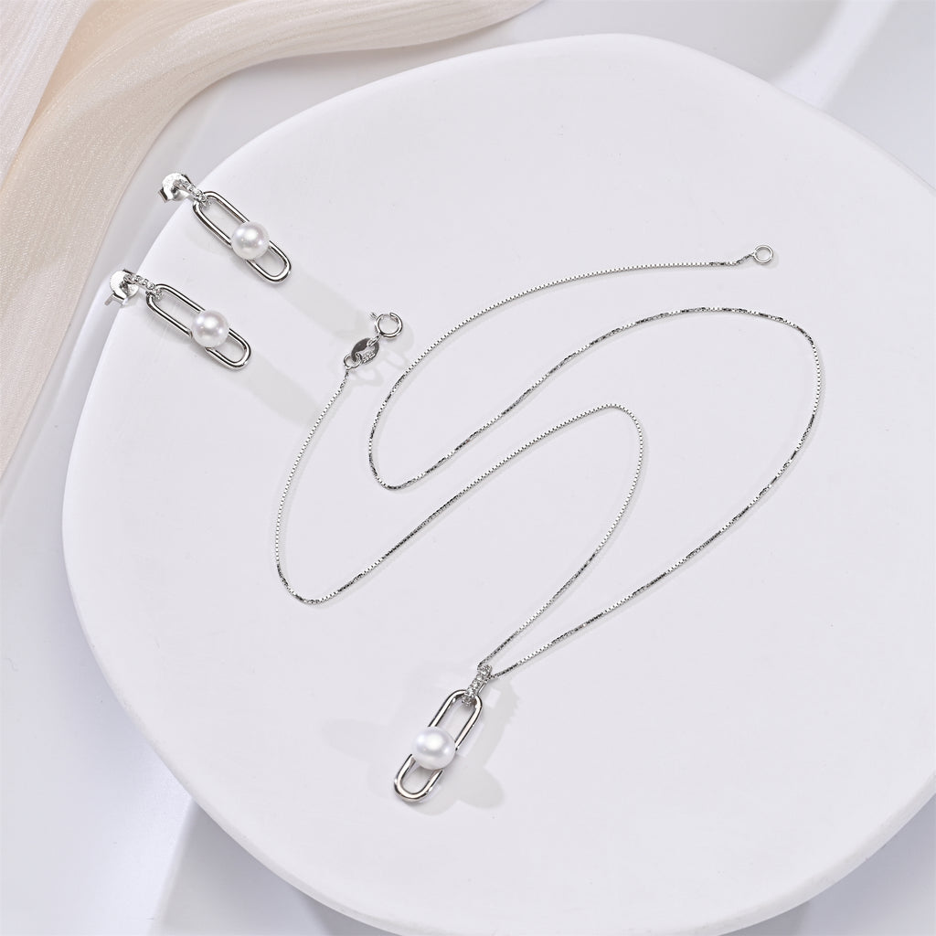 Perlore  Gemini said Elegant 6mm & 7mm Button Pearl Set | AAA Grade