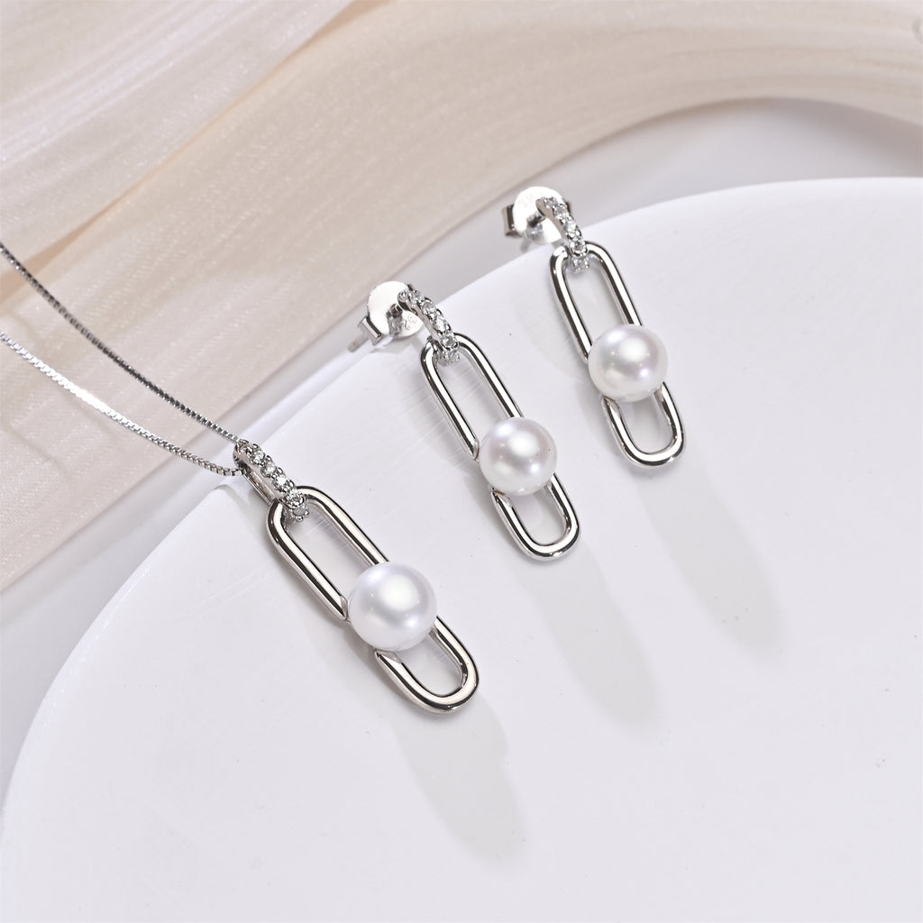 Perlore  Gemini said Elegant 6mm & 7mm Button Pearl Set | AAA Grade