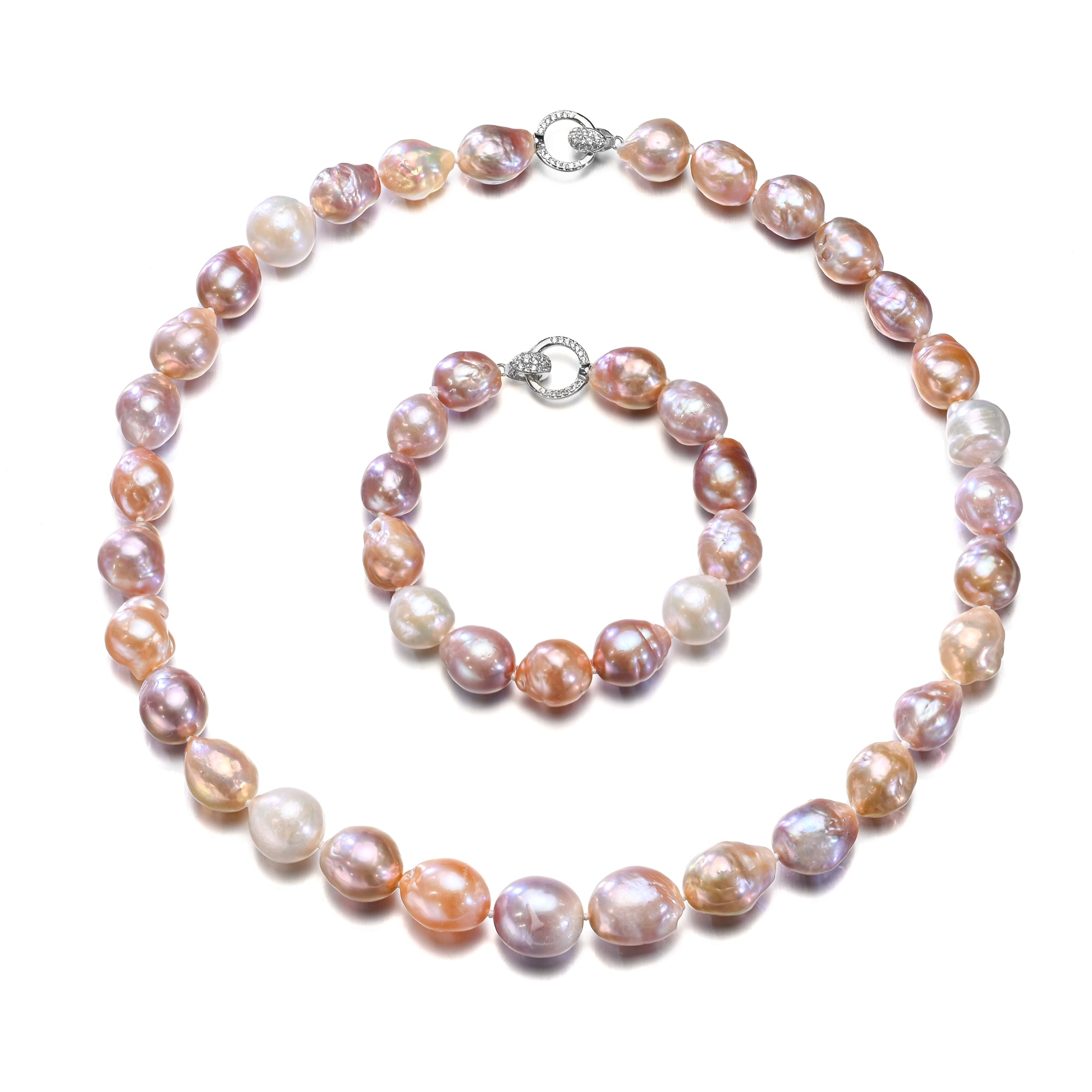 Perlore 11-13mm Baroque Freshwater Pearl Set