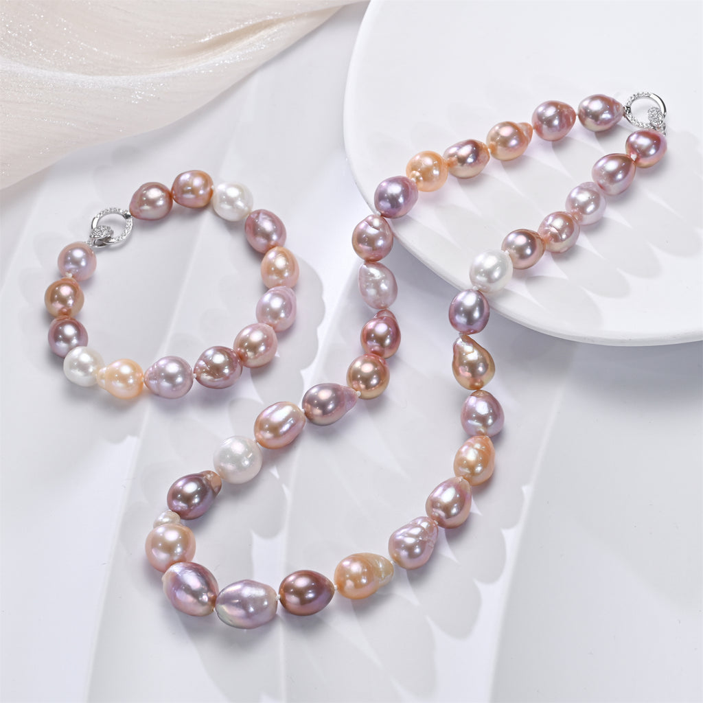 Perlore 11-13mm Baroque Freshwater Pearl Set