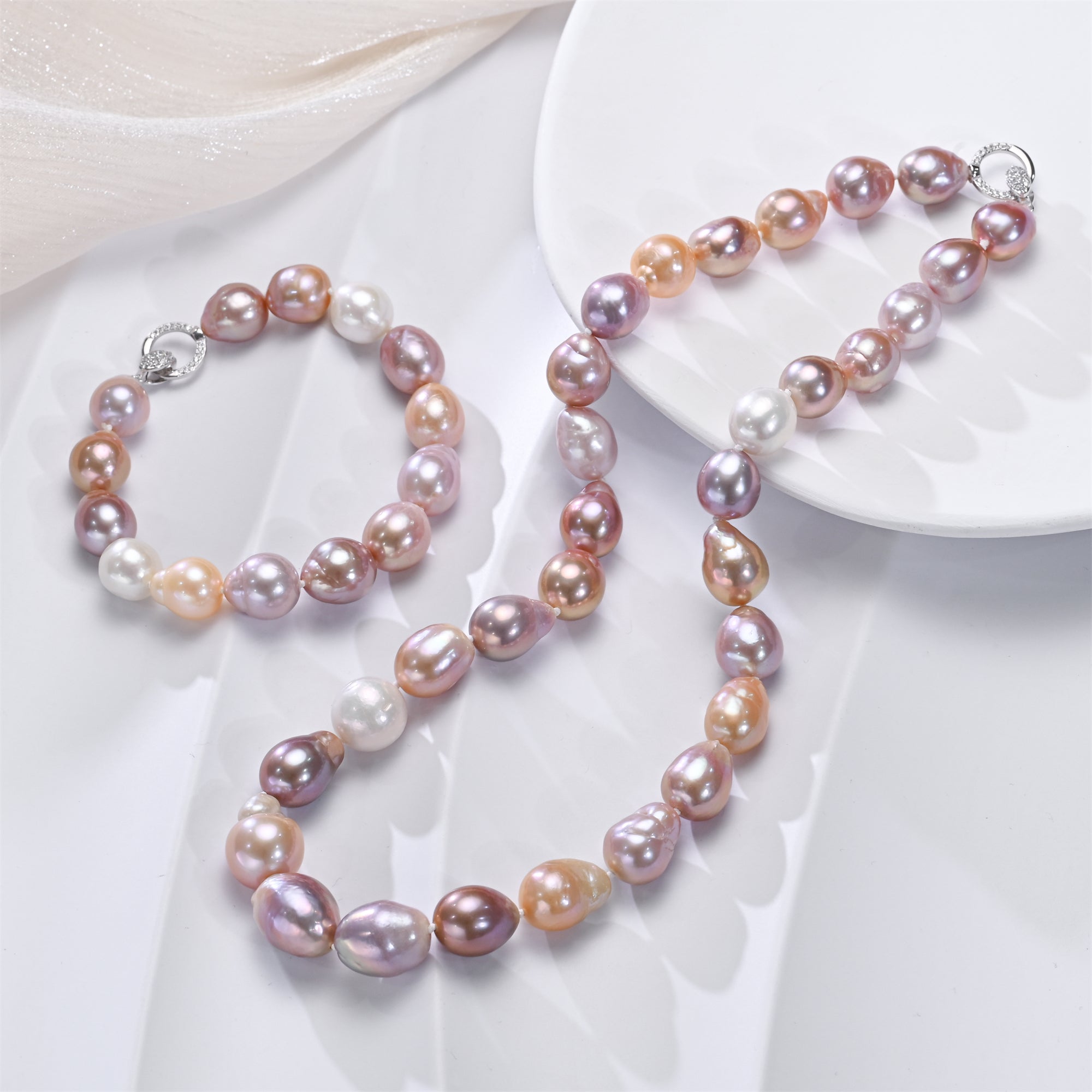 Perlore 11-13mm Baroque Freshwater Pearl Set