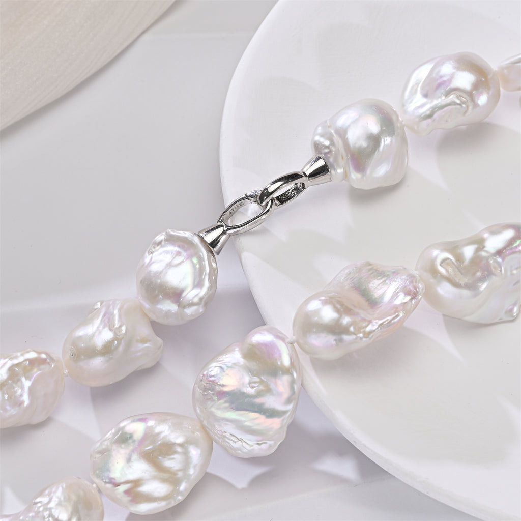 Perlore Artisan 15x20mm Baroque Pearl Necklace