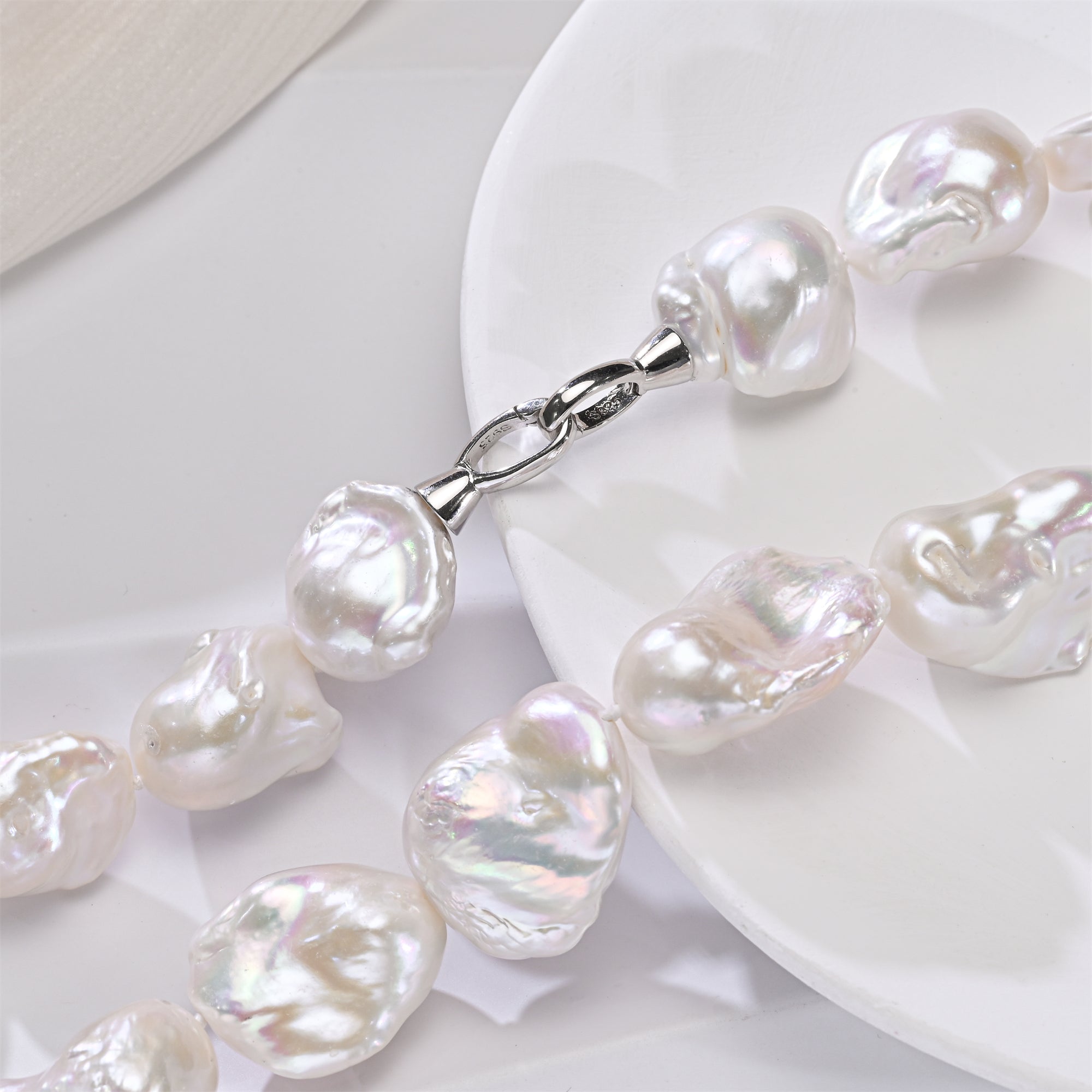 Perlore Artisan 15x20mm Baroque Pearl Necklace