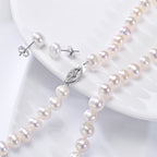 Perlore Luminous Freshwater Pearl Jewellery Set 7mm Off Round