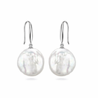 Perlore Freshwater Coin Pearl Statement Drops Earrings