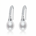 Lunar Tide 8-9mm AAA drop pearl earrings