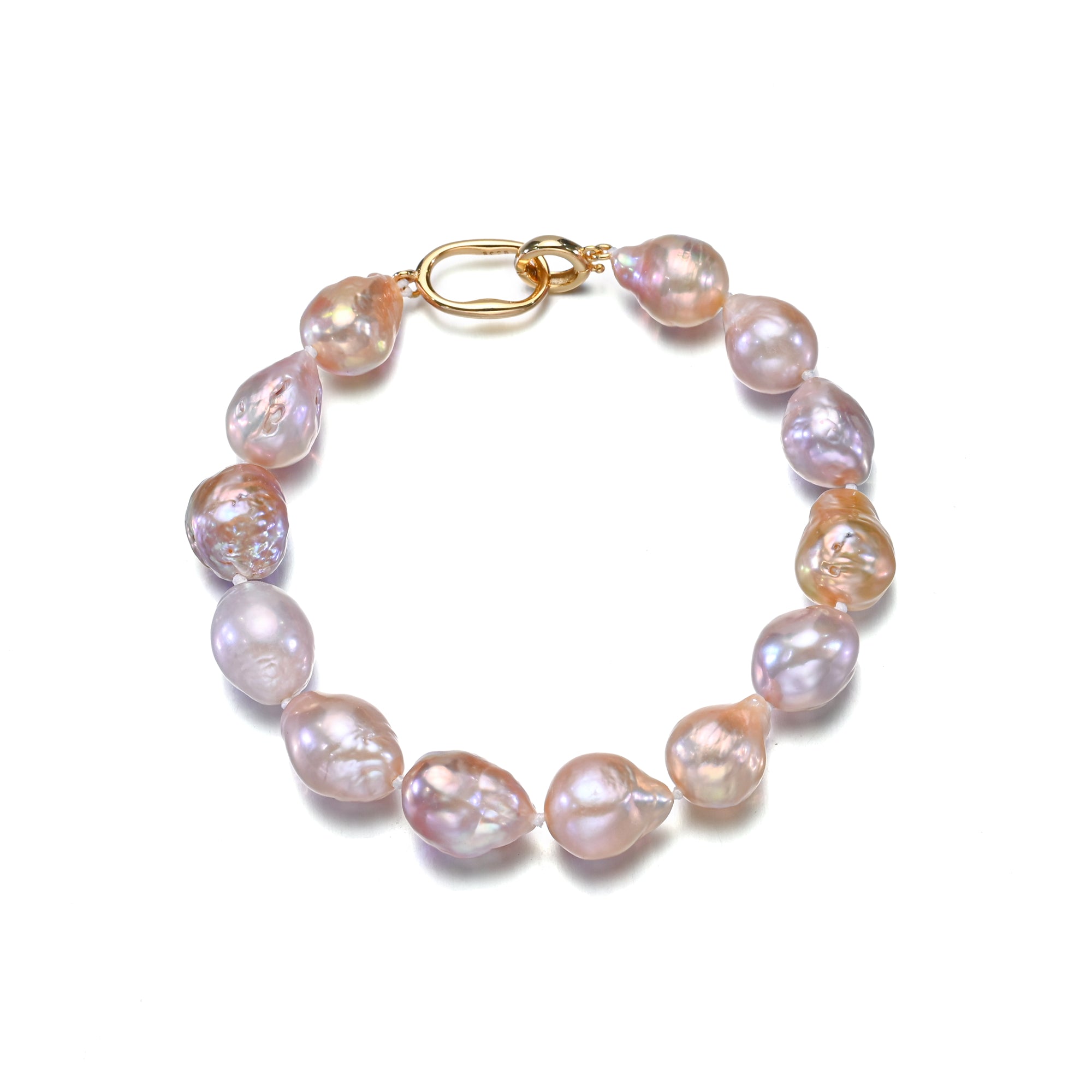 Perlore Multi-Color AA Baroque Pearl Bracelet  10-11mm