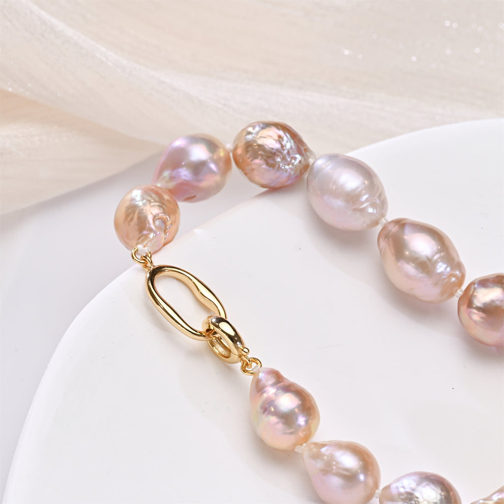 Perlore Multi-Color AA Baroque Pearl Bracelet  10-11mm