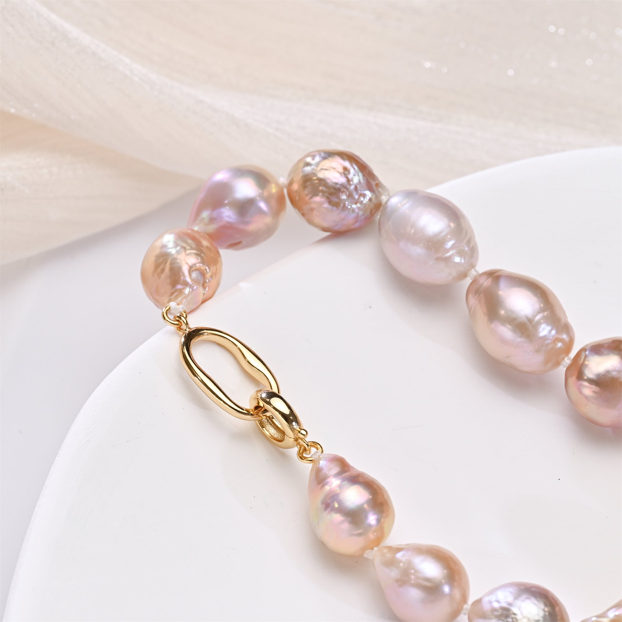 Perlore Multi-Color AA Baroque Pearl Bracelet  10-11mm