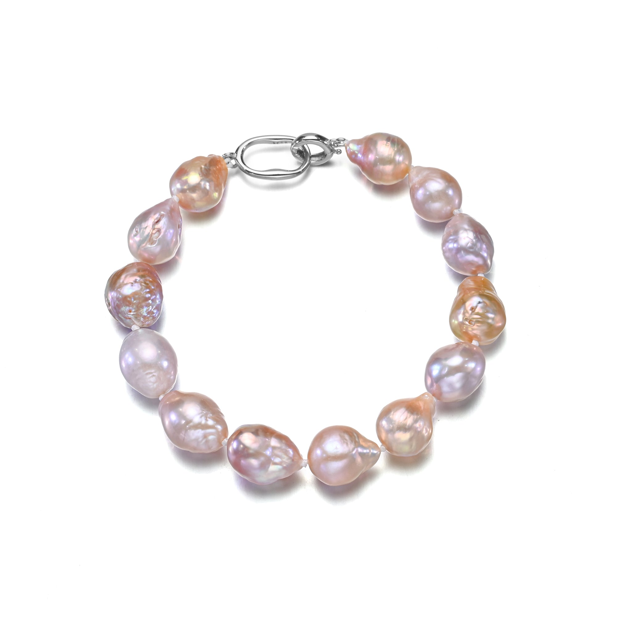 Perlore Multi-Color AA Baroque Pearl Bracelet  10-11mm