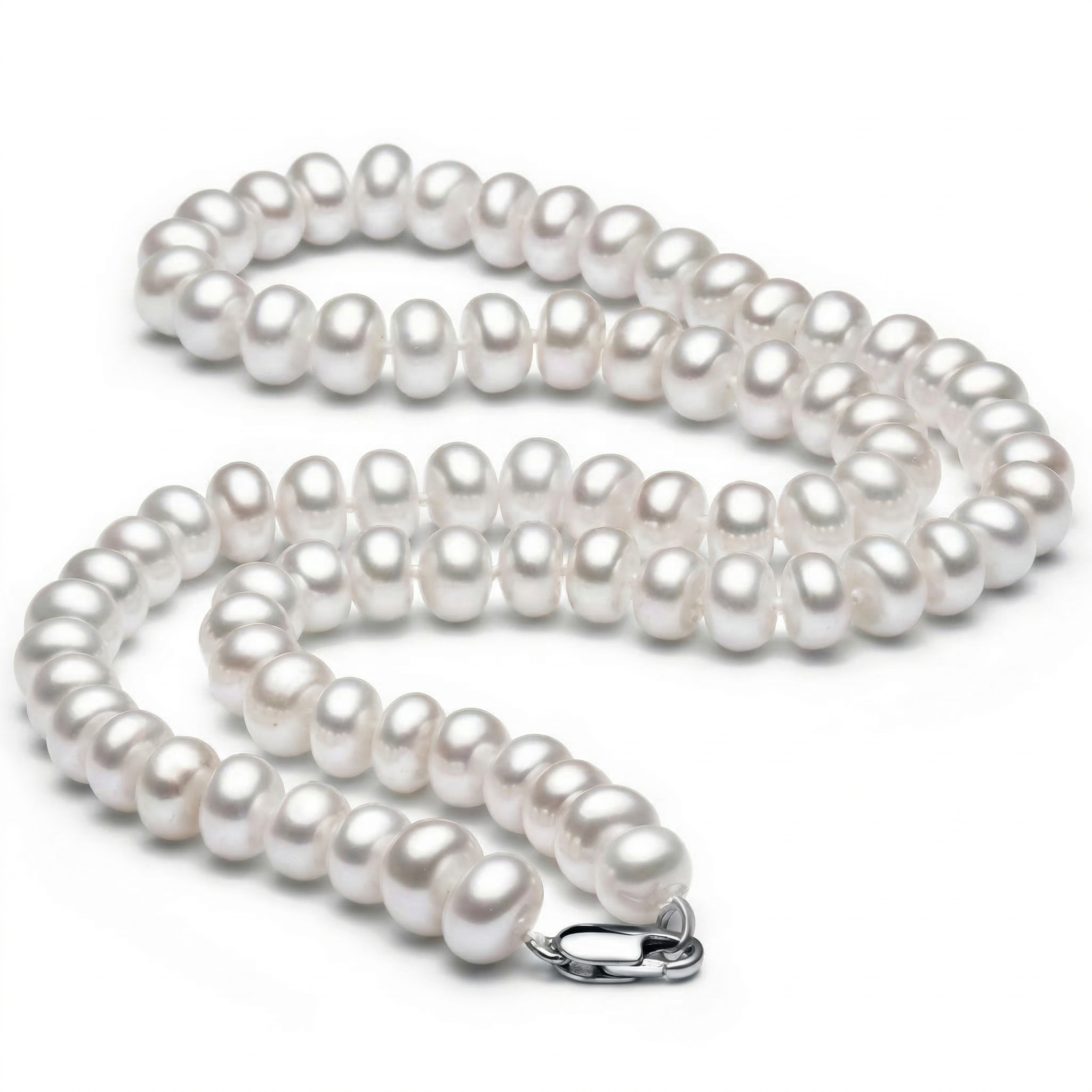 Perlore AAA Bread Round Pearl Strand