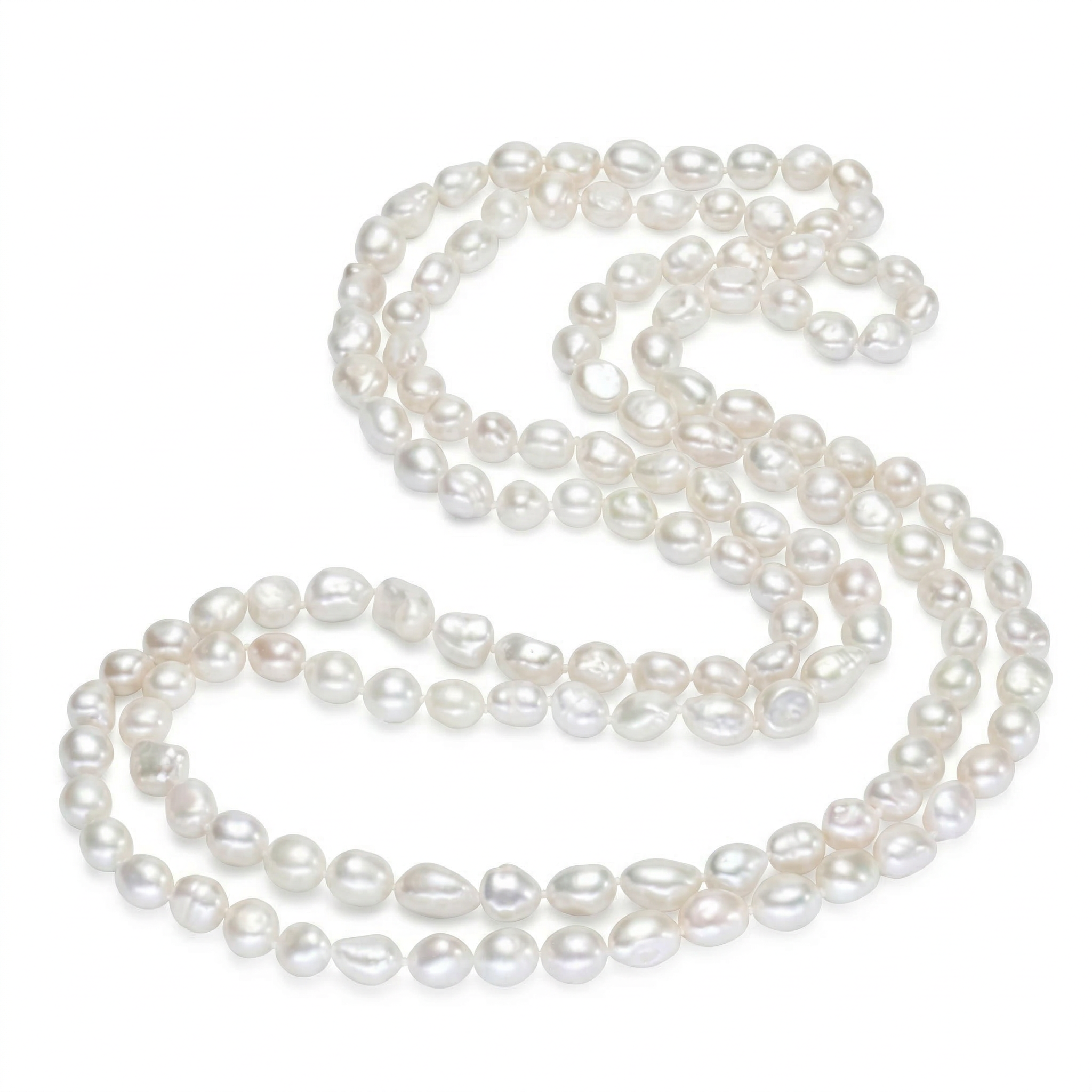 Perlore Baroque Pearl Rope Strand 47 Inch