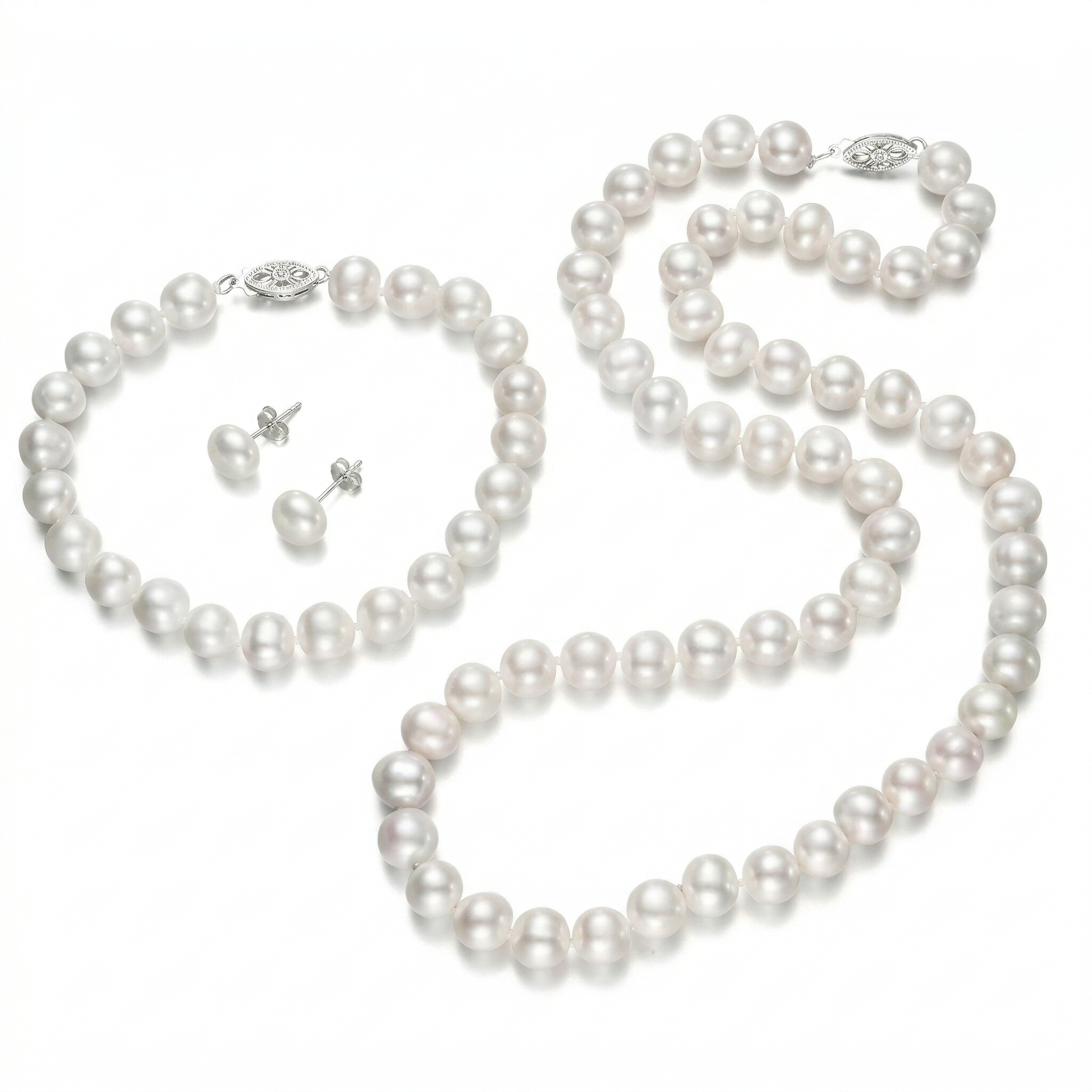 Perlore Essential Trio Freshwater Pearl Set