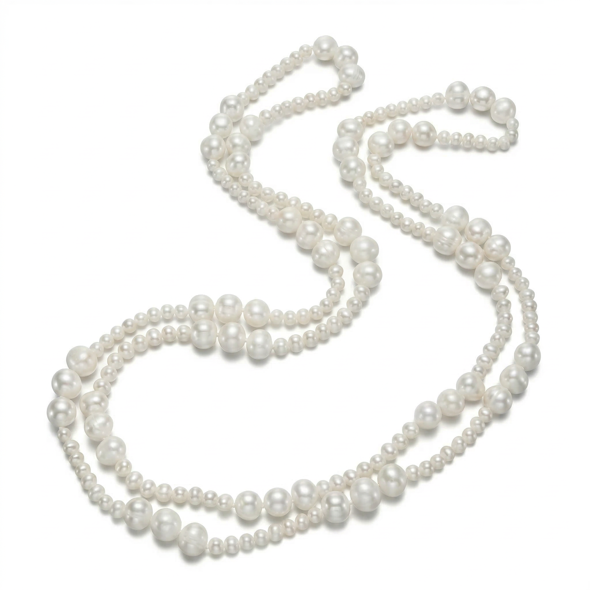 Perlore Mixed Potato Pearl Rope 47 Inch
