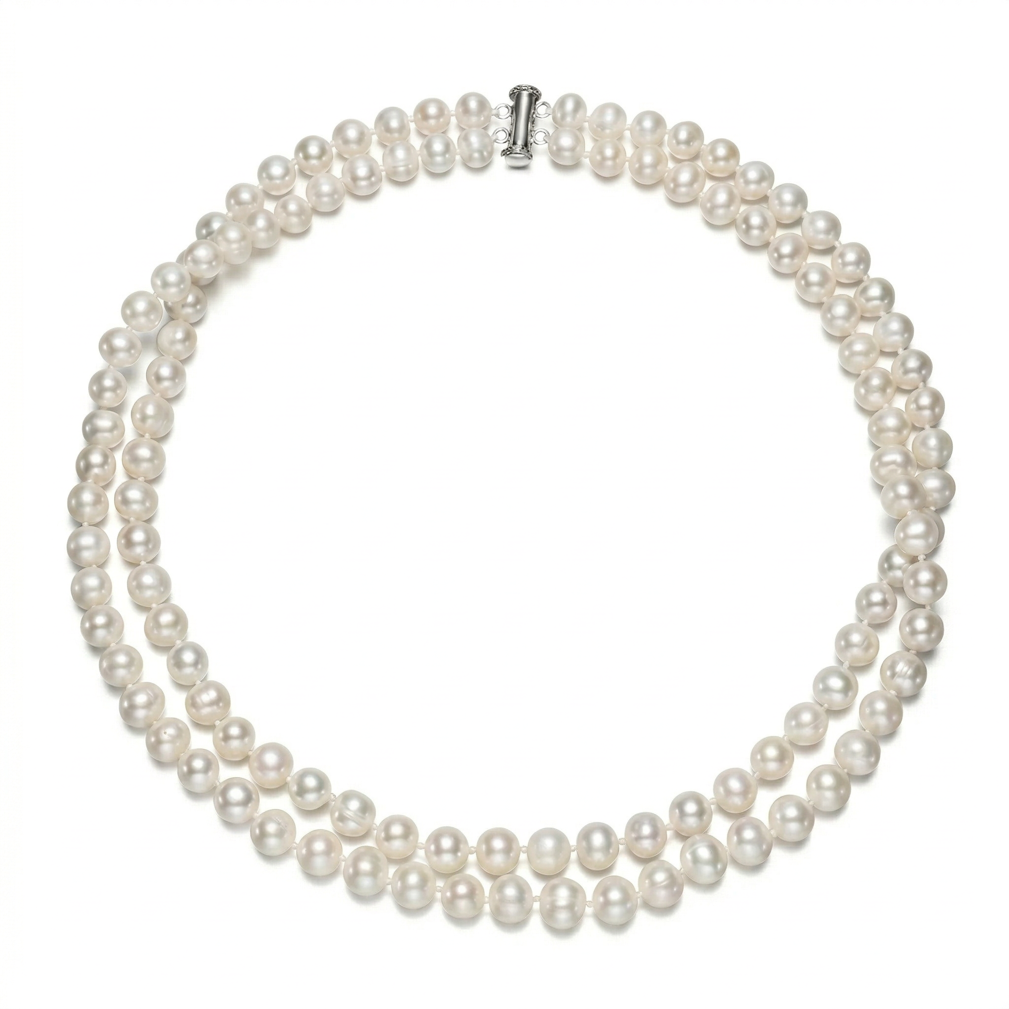 Perlore Classic Orbit 18" Off-Round Pearl Necklace