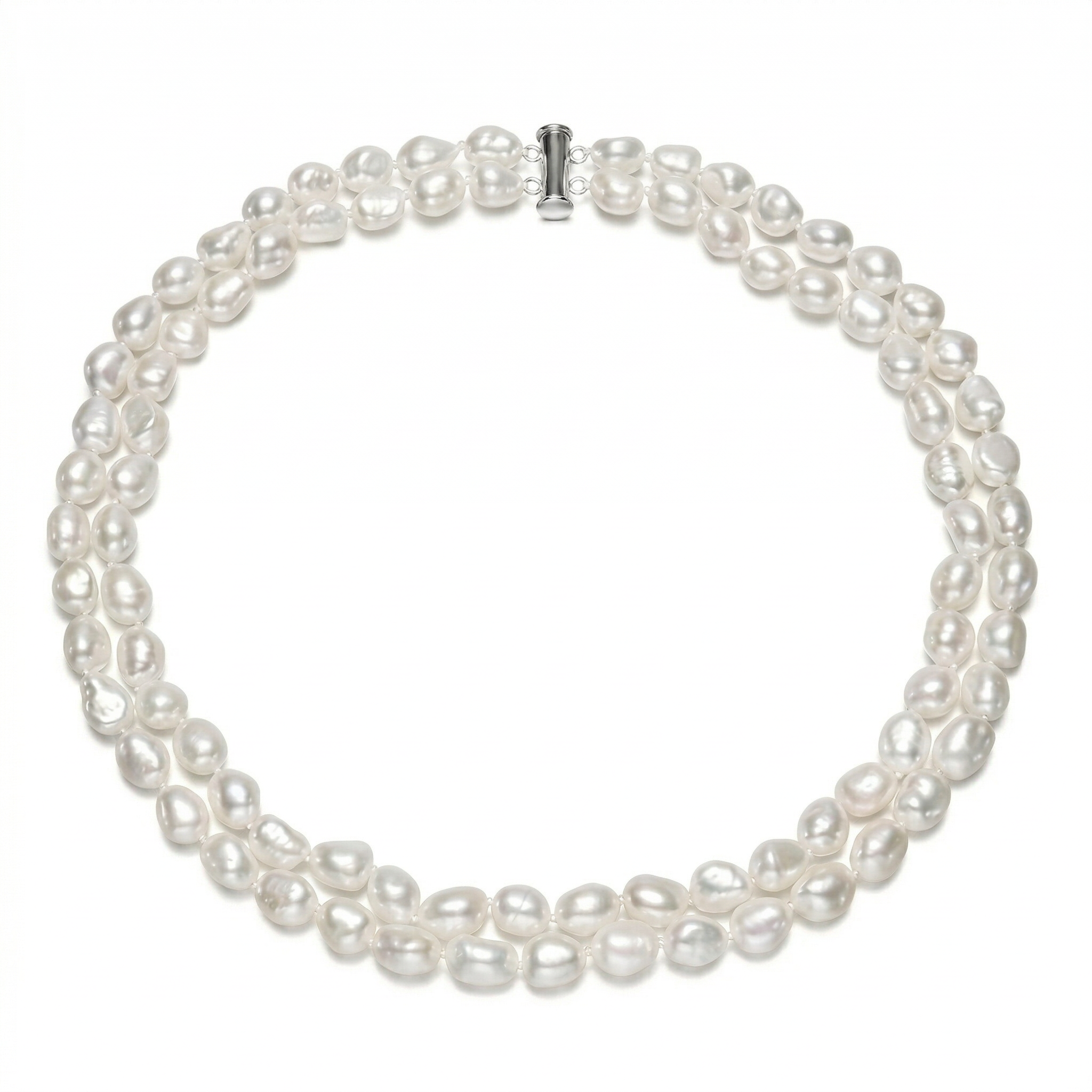Perlore Tidal Drift 18" Nugget Baroque Pearl Necklace
