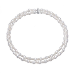 Perlore Duo Rice & Baroque Layered Necklace