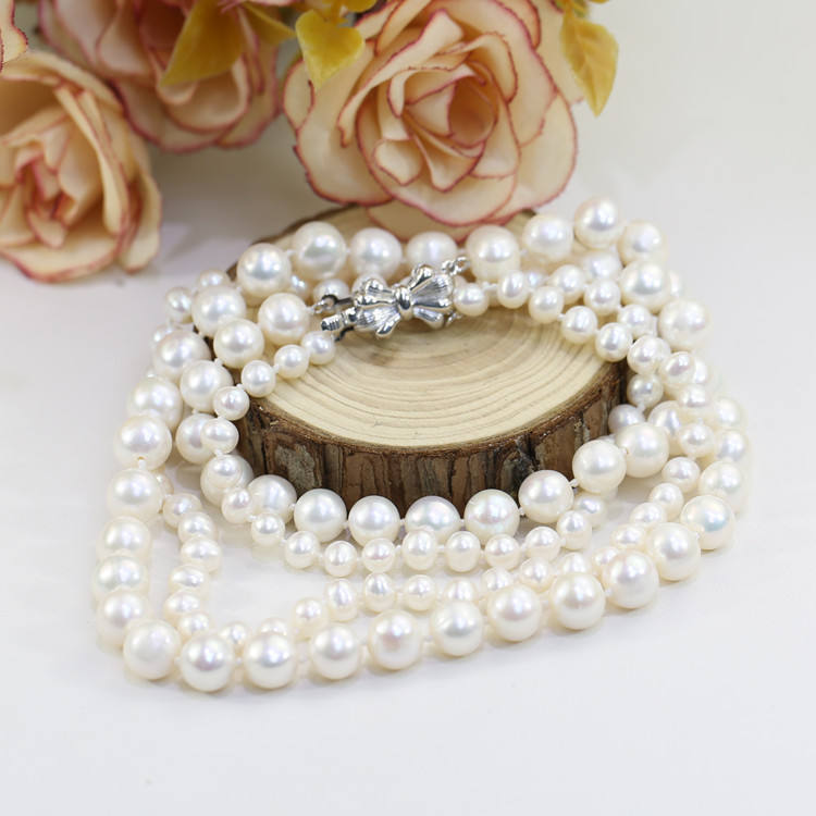 Perlore Luna Tier 18" Double-Strand Pearl Necklace