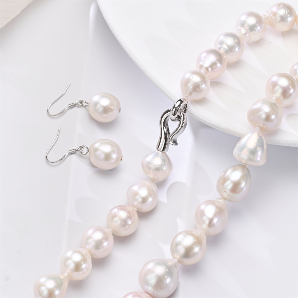 Perlore Baroque Freshwater Pearl Set | 11-13mm AA Grade