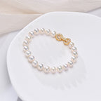 Perlore 8-9mm Freshwater Pearl Bracelet Sterling Silver Clasp