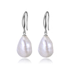 Perlore Graceful Curve Freshwater Baroque Pearl Drops Earrings