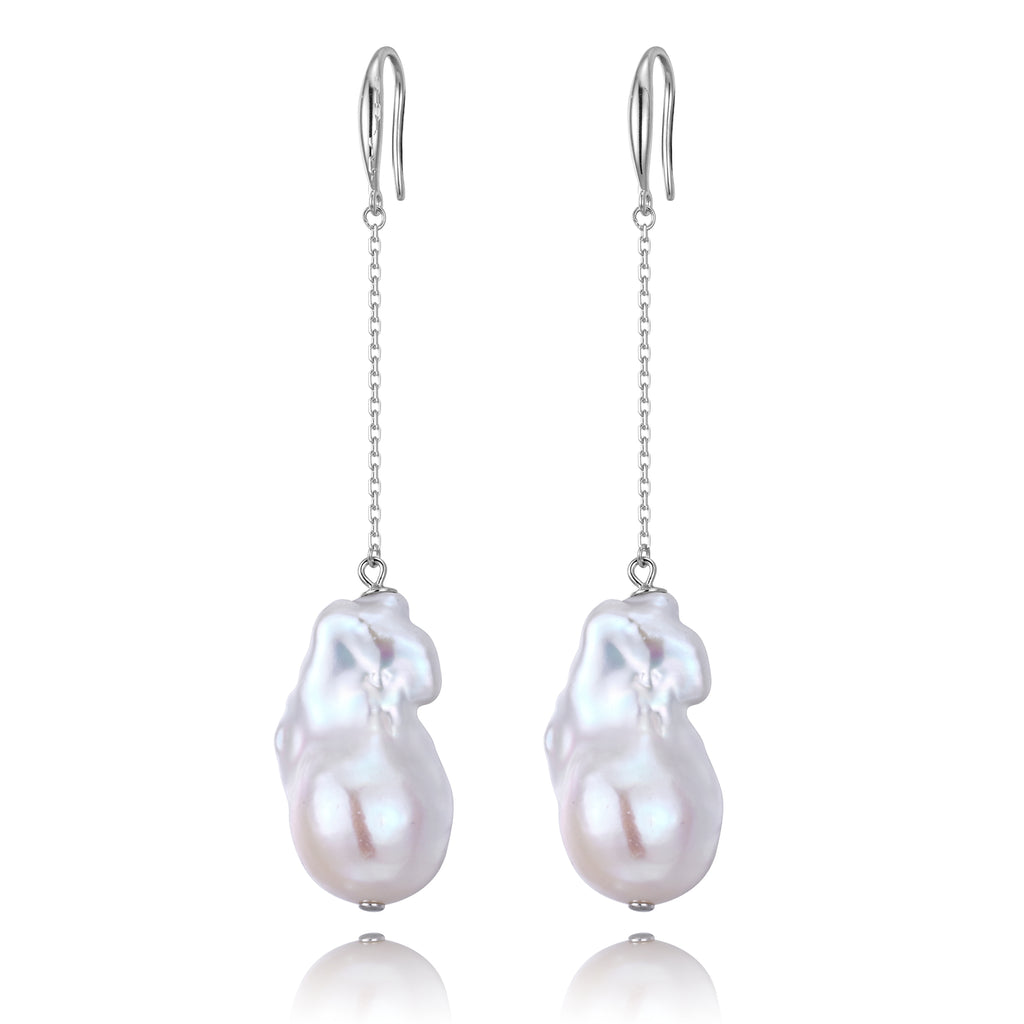 Perlore Freshwater Ethereal Cascade Baroque Pearl Drop Earrings