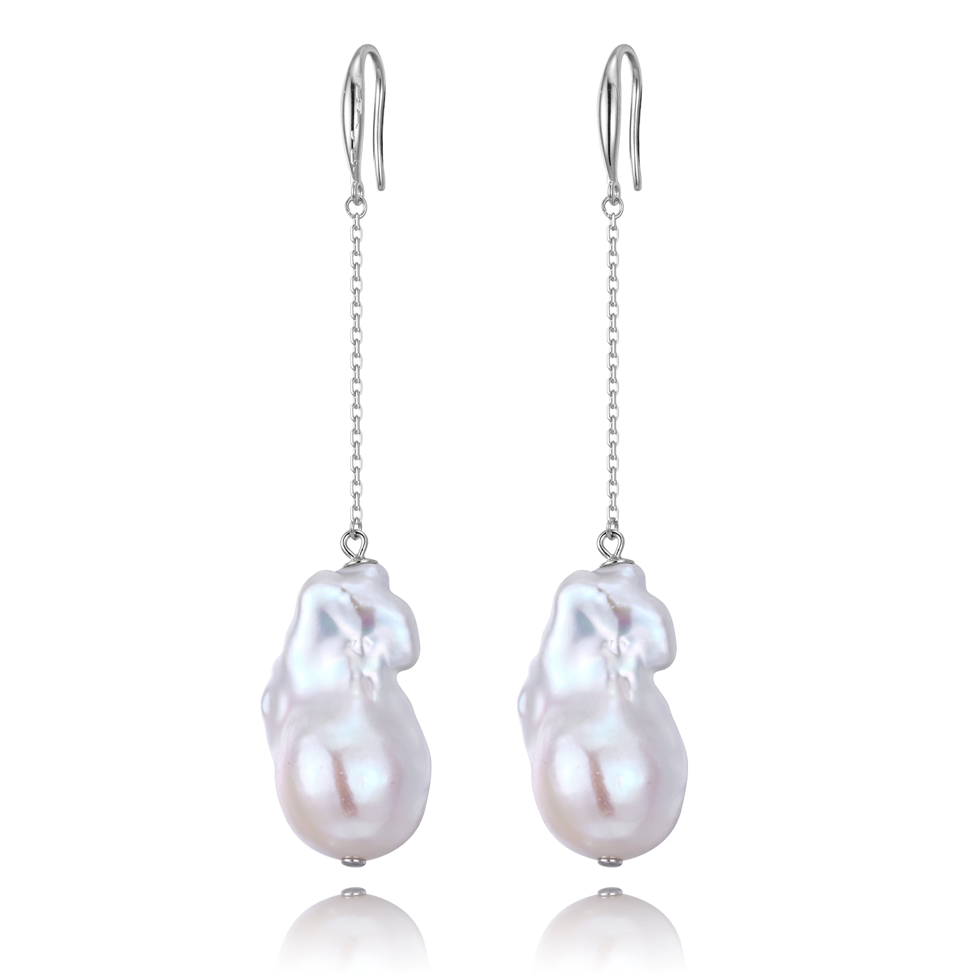 Perlore Freshwater Ethereal Cascade Baroque Pearl Drop Earrings