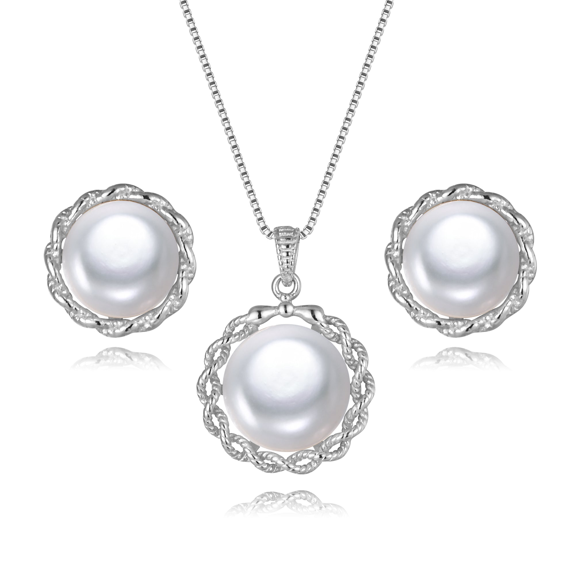 Perlore Luminous 7mm & 9mm Button Pearl Set | AAA Grade