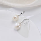Perlore Graceful Curve Freshwater Baroque Pearl Drops Earrings